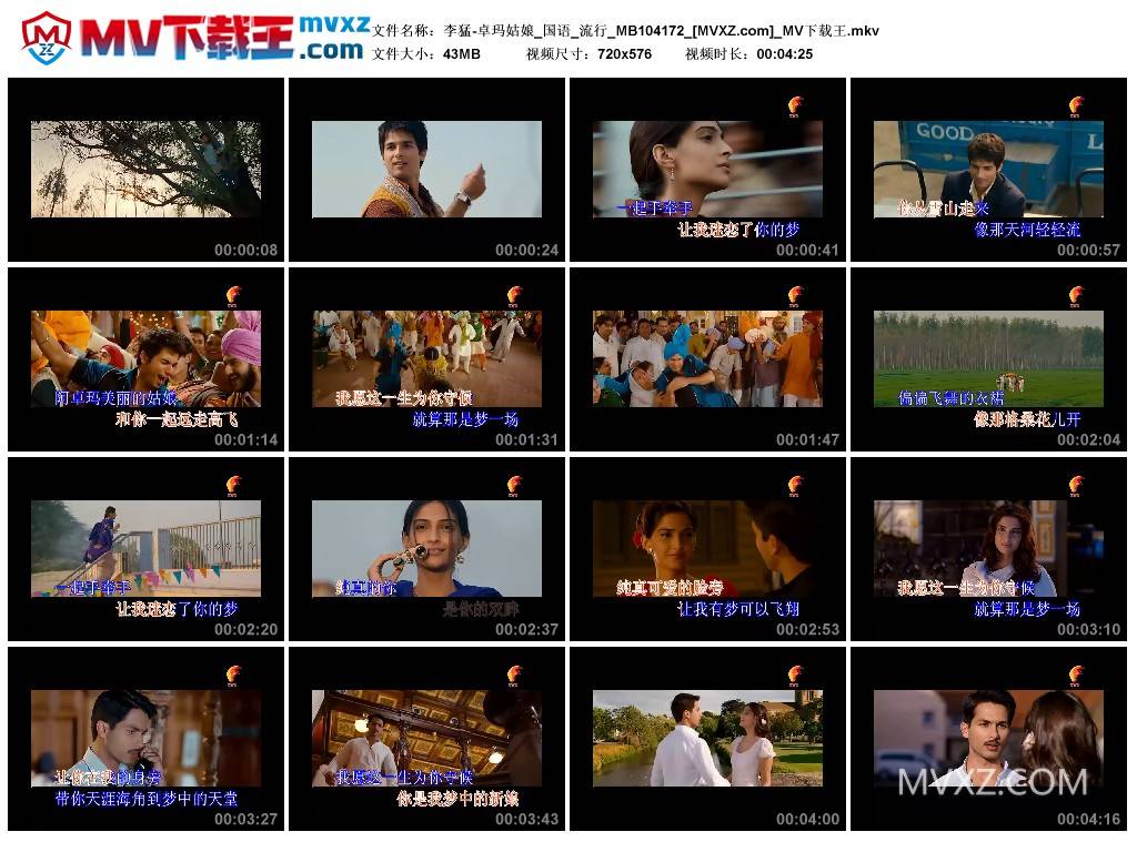 李猛-卓玛姑娘_国语_流行_MB104172